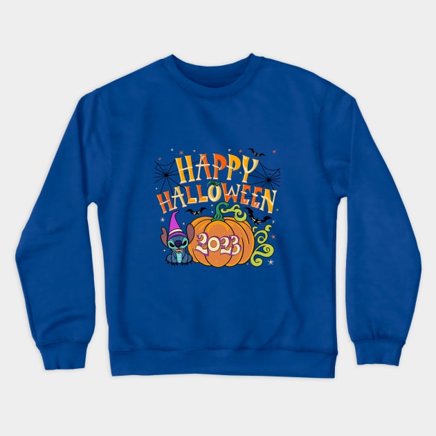 Halloween Stitch Crewneck Sweatshirt by BukovskyART